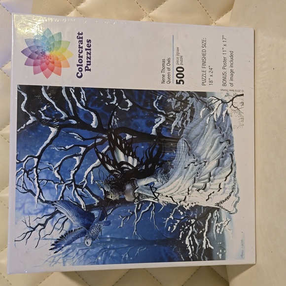 NWT/NIB Nene Thomas RARE Queen of Owls Puzzle 500 Piece Jigsaw Discontinued - Picture 1 of 5